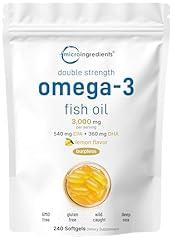Omega 3 Fish Oil Softgels 3,000mg