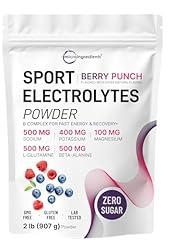 Micro Ingredients Electrolytes Powder, Berry Punch
