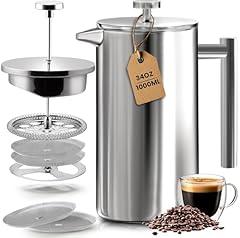Utopia Kitchen Stainless Steel French Press 34 Oz