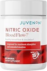 Juvenon BloodFlow-7 Nitric Oxide Supplement 60 Count