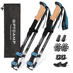 GPTCAMP Collapsible Trekking Poles, Blue