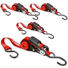 NeatStrap Self-Storing Ratchet Straps 4 Pack