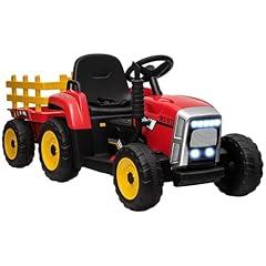 Aosom 12V Ride On Tractor with Trailer