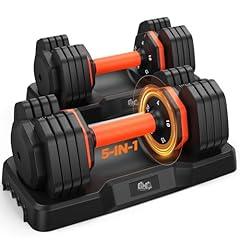 Adjustable 25LB Dumbbells Set with Anti-Slip Handle
