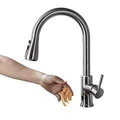 Touchless Brushed Nickel Kitchen Faucet with Sensor