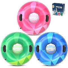 WOLKEK Snow Tube Sleds for Winter Fun