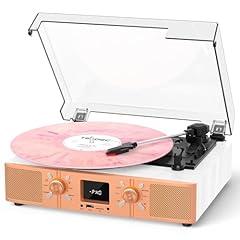 VICTRESS Bluetooth Vinyl Record Player White