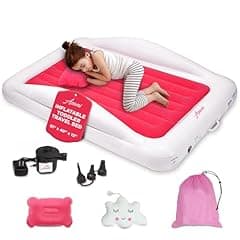 Asani Inflatable Toddler Travel Bed Pink