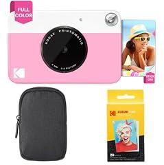 KODAK Printomatic Instant Camera Bundle Pink