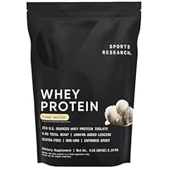 Sports Research Whey Protein Isolate Powder - Vanilla