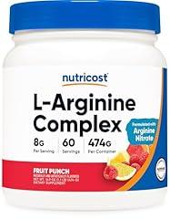 Nutricost L-Arginine Complex Fruit Punch 60 Servings