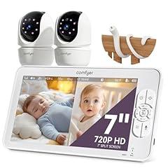 Comfyer 7" HD Split-Screen Baby Monitor