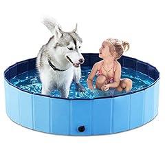 Jasonwell Foldable Pet Bath Pool 48 Inch Blue