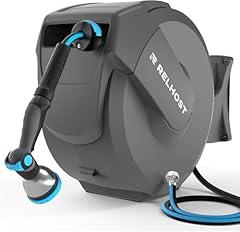 Relhost Retractable Garden Hose Reel 100 ft