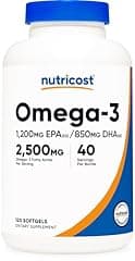 Nutricost Omega 3 Fish Oil 2500MG