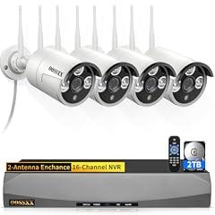 OOSSXX AI Human Detected 2K Wireless Security System