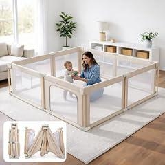Foldable Baby Playpen with Mat
