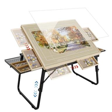puzzle table with legs