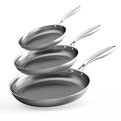 Cooker King Tri Ply Stainless Steel Frying Pans