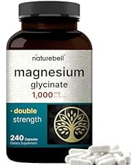 NatureBell Magnesium Glycinate Supplement 1000mg 240 Count