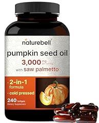 NatureBell Virgin Pumpkin Seed Oil with Saw Palmetto