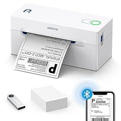 POLONO Bluetooth Thermal Shipping Label Printer