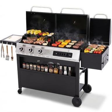 charcoal gas grill combos