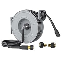 Giraffe Tools Retractable Pressure Washer Hose Reel 65 ft