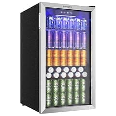 EUHOMY Beverage Refrigerator and Cooler, 126 Can