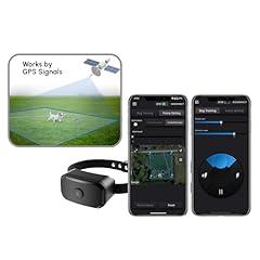 YHpet GF02e-GPS Dog Fence, Wireless Dog Fence with No Subscription, Virtual Dog Containment System with Customizable Boundary, 2-in-1 Training Collar, Waterproof & Rechargeable for Medium Large Dogs