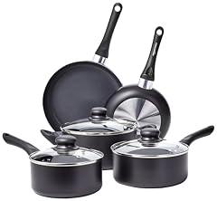 Amazon Basics 8-Piece Non-Stick Cookware Set