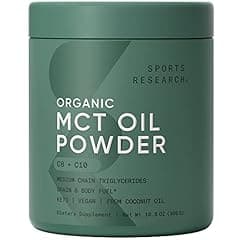 Sports Research Organic MCT Oil Powder Unflavored