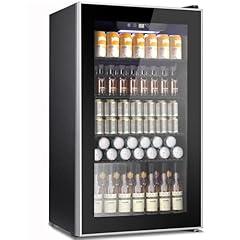 COWSAR Mini Fridge, 130 Can Beverage Refrigerator