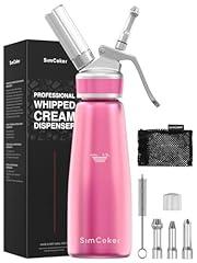 SimCoker Whipped Cream Dispenser, Pink