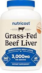 Nutricost Desiccated Beef Liver 3000mg Capsules