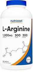 Nutricost L-Arginine 1000mg, 300 Tablets