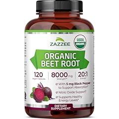 Zazzee Organic Beet Root Extract 8000 mg