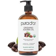 PURA D'OR Organic Jojoba Oil 16.9 Oz