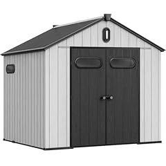 YITAHOME 8x8ft Resin Storage Shed