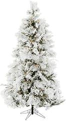Fraser Hill Farm 12-Feet Pre-Lit Snowy Pine Tree