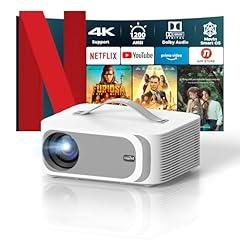 Lisowod 4K Smart Projector with WiFi 6