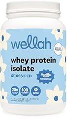 Wellah Vanilla Grass-Fed Whey Protein Powder