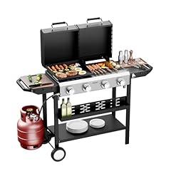 ROVSUN 2-in-1 Propane Grill and Griddle Combo