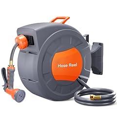 GAOMON Garden Hose Reel 100 ft Wall Mounted
