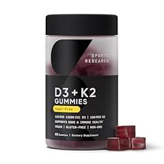 Sports Research Vegan Vitamin D3 + K2 Gummies