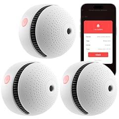 Smart Smoke Detector 3-Pack Wi-Fi Fire Alarm