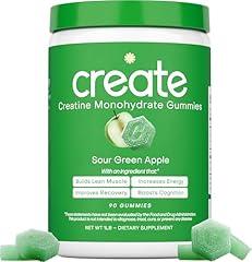 Creatine Monohydrate Gummies, Sour Green Apple, 90ct