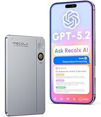 RECOLX AI Voice Recorder with App Control