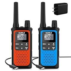 DURLK Walkie Talkies Long Range Rechargeable