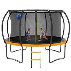 Kiivakii Trampoline 12FT with Enclosure & Ladder
